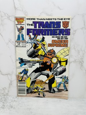 Transformers #19 ~ 1986 CPV Newsstand Variant Marvel Comics ~ 1st Omega Supreme