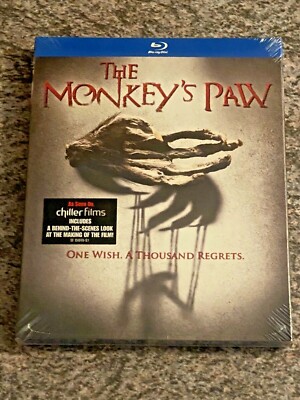 The Monkey's Paw (Blu-ray, Scream Factory, Includes Slipcover, 2013 Horror) NEW