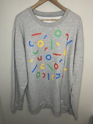 GOOGLE Sweatshirt Official Merchandise Store Men s 2XL Gray Fleece Lined