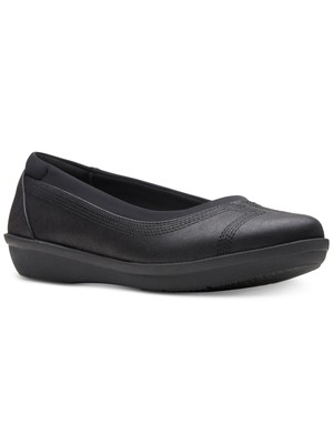 CLOUD STEPPERS ОТ CLARKS Женские черные балетки-слипоны на танкетке с острым носком Ayla, 9 М