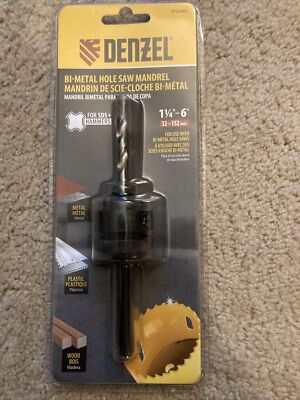 Denzel Bi-Metal Hike Saw Mandrel 1 1/4  - 6'' 32-152mm