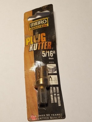 MIBRO PLUG KUTTER 5/16'' (8MM) TITANIUM COATED~ NIP