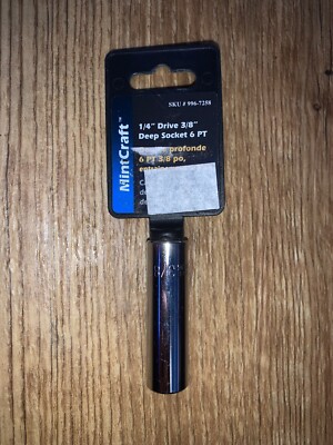3/8  Deep Socket 1/4  Drive 6 PT