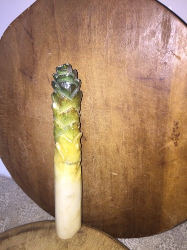 Early Antique Italian Alabaster Stone Vegetable First Series Stone Asparagus