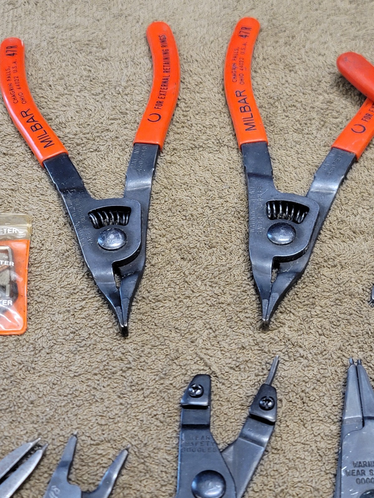 12 Milbar Imperial External Internal Combination Retaining Snap Ring Pliers 47R