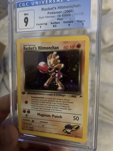 rockets hitmonchan 1st edition CGC 9 | eBay