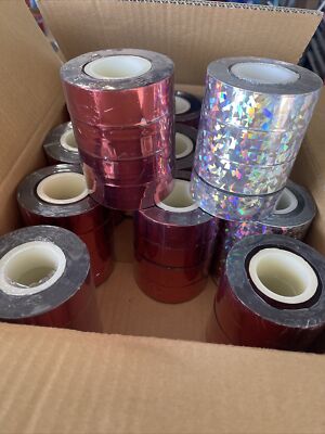 Bird Scare Deterrent Reflective Tape. 48 Rolls 1 in. x 500 ft. (Wholesale Lot).