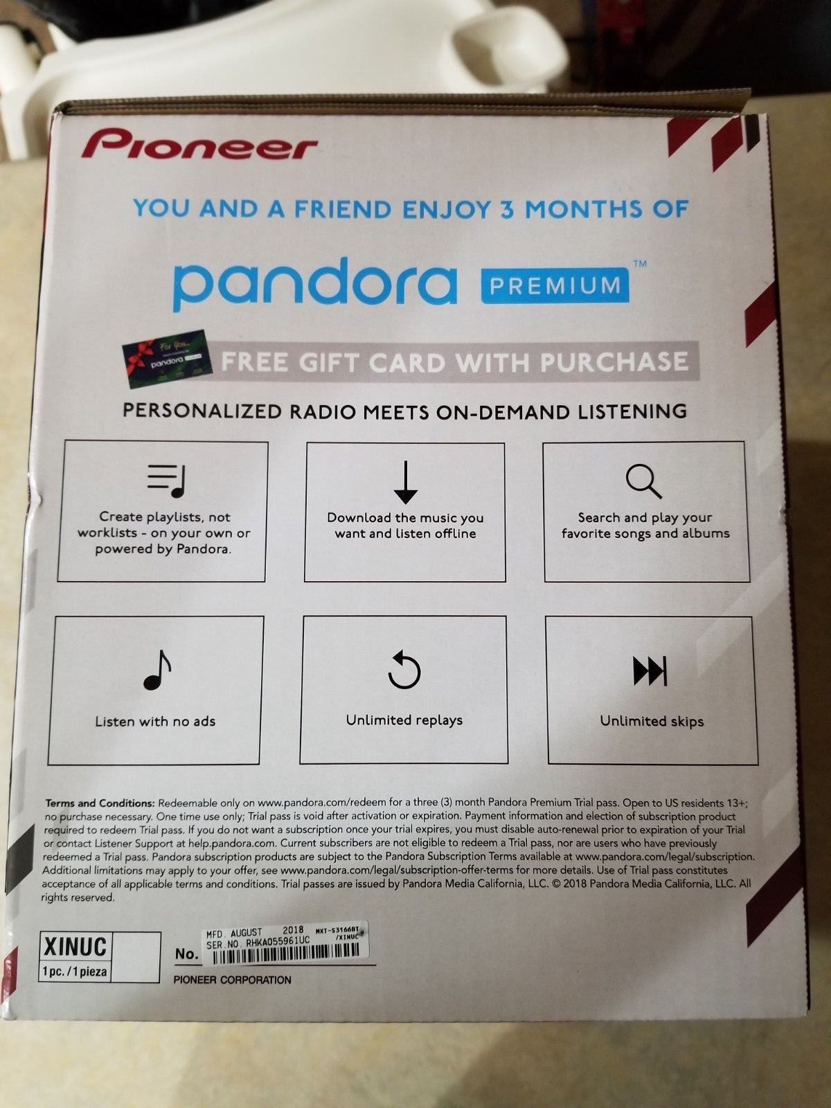 Pioneer Car Stereo Bundle MVH-S310BT Digital Media Receiver & 4 6.5