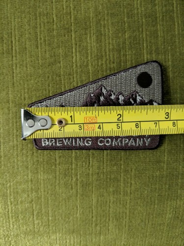 New 50 Fifty West Brewing Company Embroidered Patch Beer Ohio Cincinnati OH