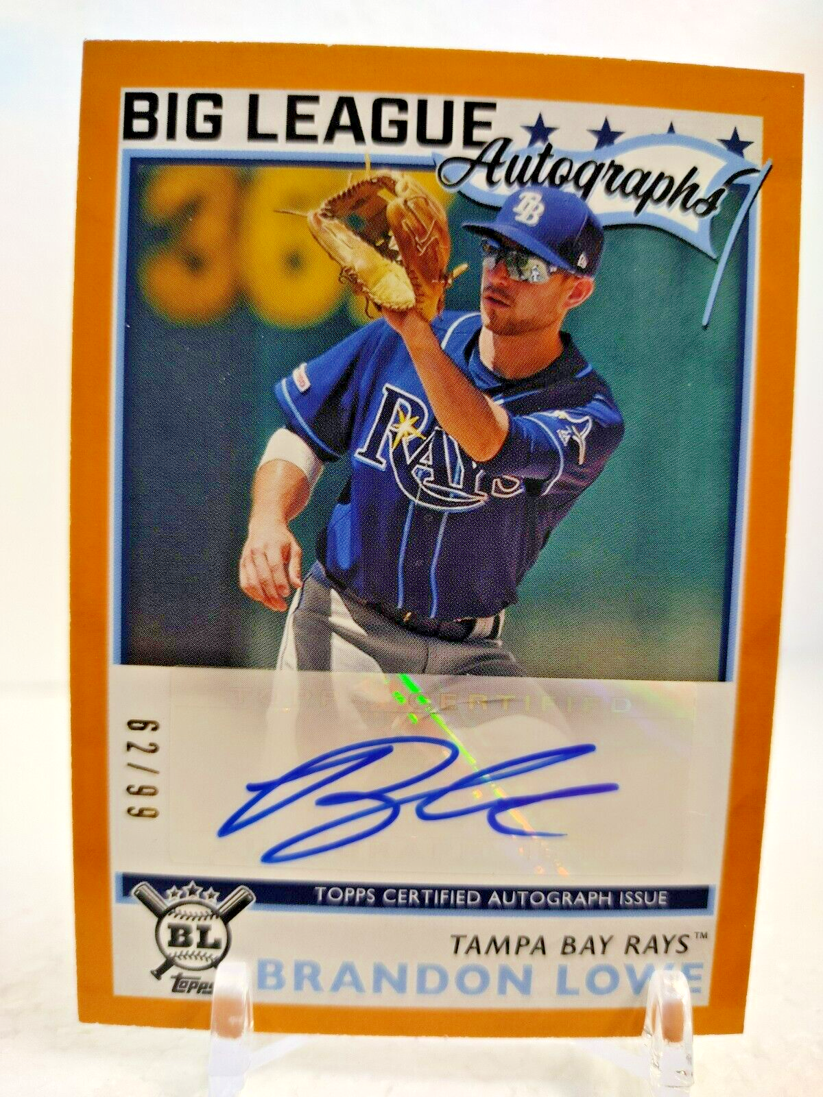 未開封品 TOPPS MLBカード CLEARLY AUTHENTIC BRANDON LOWE 1/5 #CAA-BL 送料無料 中古 IT1 ⚾ MLB 2025 TOPPS SERIES 1 BASEBALL JUMBO【製品情報