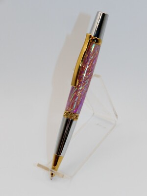 Handmade Ballpoint Pen with Stunning Orchid Opal FX. Makes Great Gift! #137