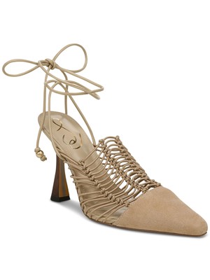 

Женские бежевые кожаные туфли-лодочки SAM EDELMAN стрейч Trinity с острым носком, размер 8 м, Бежевый, I0095L1