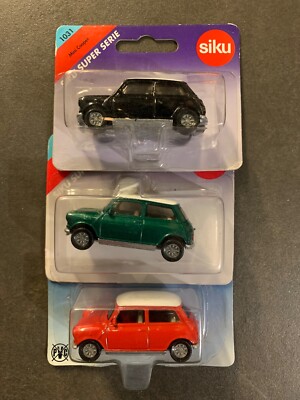 Siku 1031 Mini Cooper Konvolut 3x schwarz grün rot