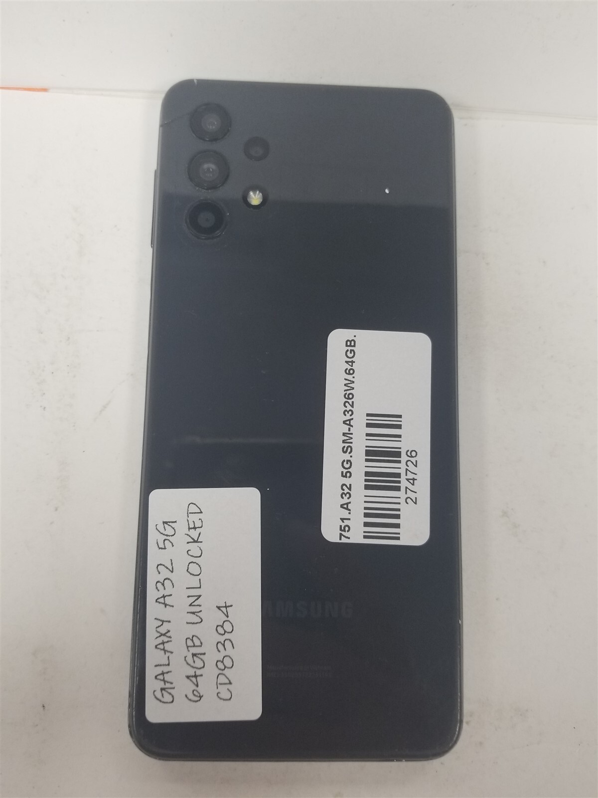 SAMSUNG GALAXY A32 5G 64GB BLACK SM-A326W (UNLOCKED) DAMAGED CD8384