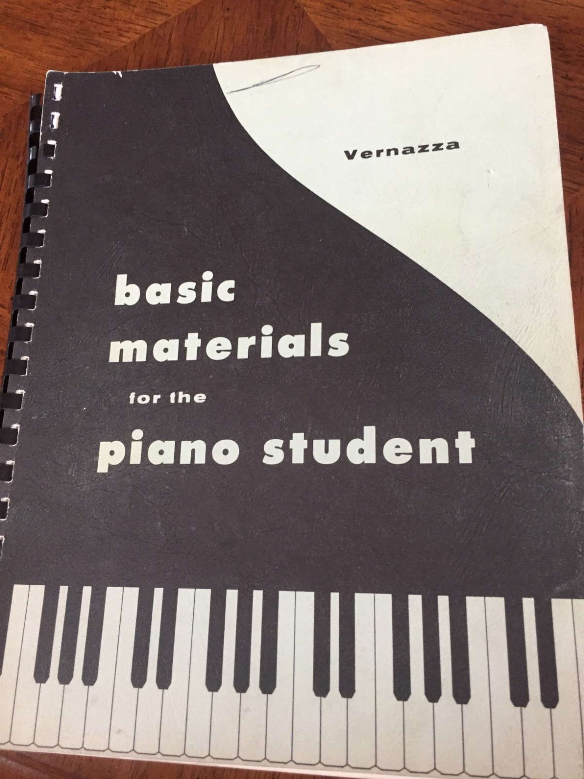 Basic Materials ForThe Piano Student Vernazza 1963 Spiral Bound | eBay