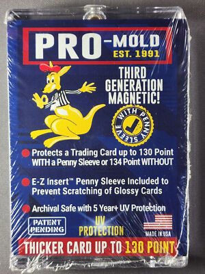 1x Pro Mold MH130SAB 3rd Gen w/ Sleeve 130pt Magnetic Card Holder One Touch