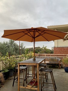 Tan Canvas Market Umbrella 2 Piece Outdoor Dining Furniture Gumtree Australia Joondalup Area Hillarys 1253436664