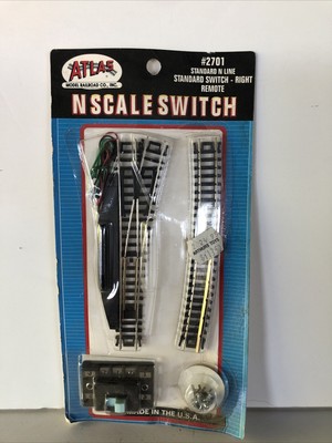 Atlas N Scale Code 80 Remote Right-Hand Turnout/Switch Model Train Track