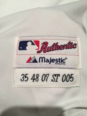 2007 Justin Verlander Game Worn home Spring Training Jersey!!   Team Letter!!