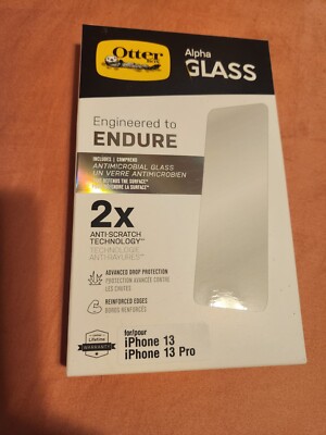 OtterBox Apple iPhone 13 Pro Alpha Glass Screen Protector 2x Anti-Scratch