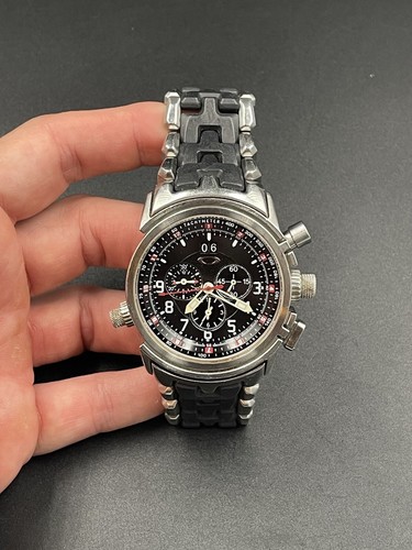 【モコ】Oakley 12 Gauge Oakley 12 Gauge Watch Brushed Case Black Dial Metal Band