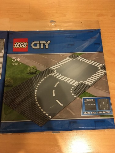 Lego City 3x 60237, Straßen, Kurve Kreuzung, Straßenplatten, Platte Neu OVP