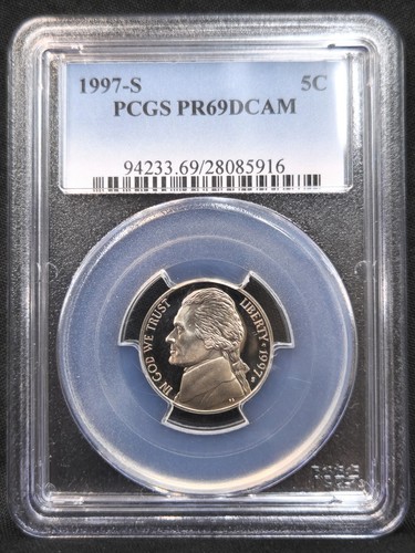 1997-S Jefferson 5c Nickel PR 69 DCAM PCGS #2322 | eBay