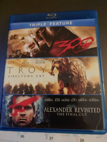 Alexander Revisted/Troy/300 (Blu-ray Disc, 2012, 3-Disc Set