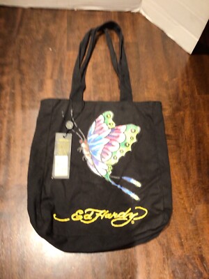 ed hardy Ness Tote Big Butterfly