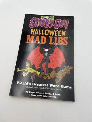 SCOOBY-DOO HALLOWEEN MAD LIBS By Roger Price & Leonard Stern Excellent Condition