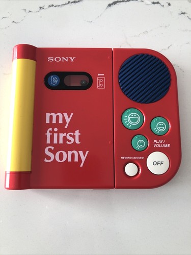 ポータブルプレーヤー my first sony TPM-8000 Vintage My First Sony TPM-8000 Cassette Player turns spins