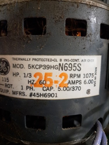 GE Motors 5KCP39HGN695S Furnace Blower Motor 1/3HP 1075RPM