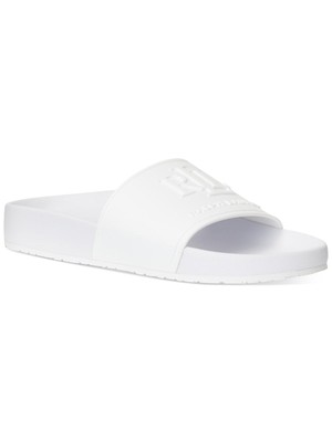 

LAUREN RALPH LAUREN Женские белые сандалии Adelyne Toe Platform Slip On Slide, Белый, 802856018003