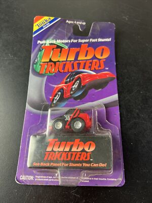 TONKA TURBO TRICKSTER  MITSUBISHI MOTORS CAR #38  BLACK AND RED TWISTER