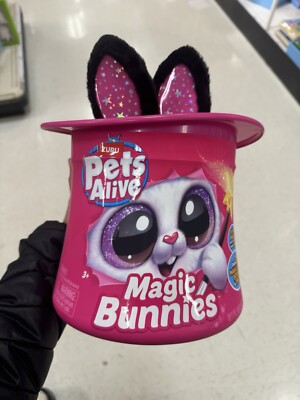 Pets Alive Magic Bunnies Electronic Plush Unboxing Surprise Interactive Black