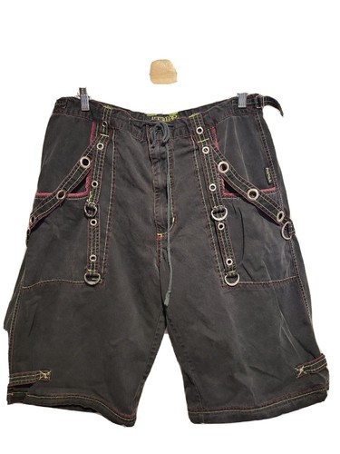 TRIPP NYC MEN'S XL CARGO ZIP-OFF SHORTS GOTH RAVE BONDAGE TRIPP NYC MEN'S XL CARGO ZIP-OFF SHORTS GOTH RAVE BONDAGE