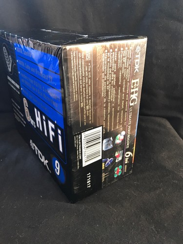 TDK E-HG Ultimate Performance VHS Tapes 9 Pack NIP