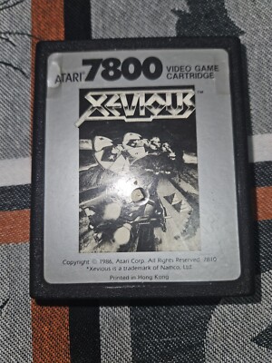 Xevious Atari 7800 System Video Game Cartridge Only 1986 Tested  Read