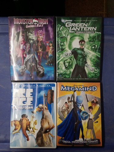 7 Kids Dvd Movie Bundle ( Monster High, Green Lantern, Ice