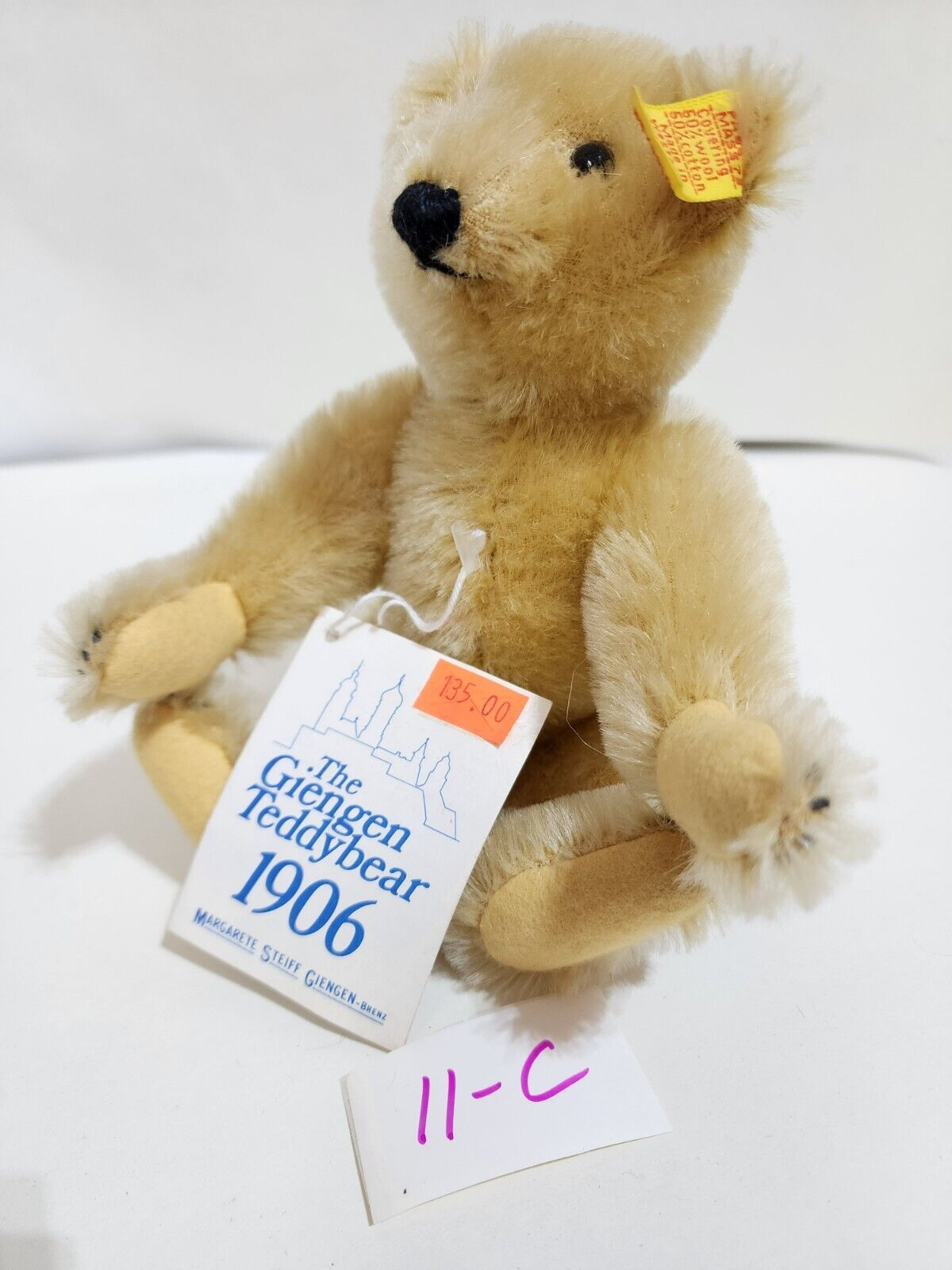 Steiff 0168/22 Geingen Teddy Bear 1906 Reproduction Steiff 0168/22 Geingen Teddy Bear 1906 Reproduction
