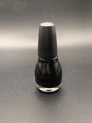 Sinful Colors Professional Nail Polish, Black On Black 103, 0.5 fl oz