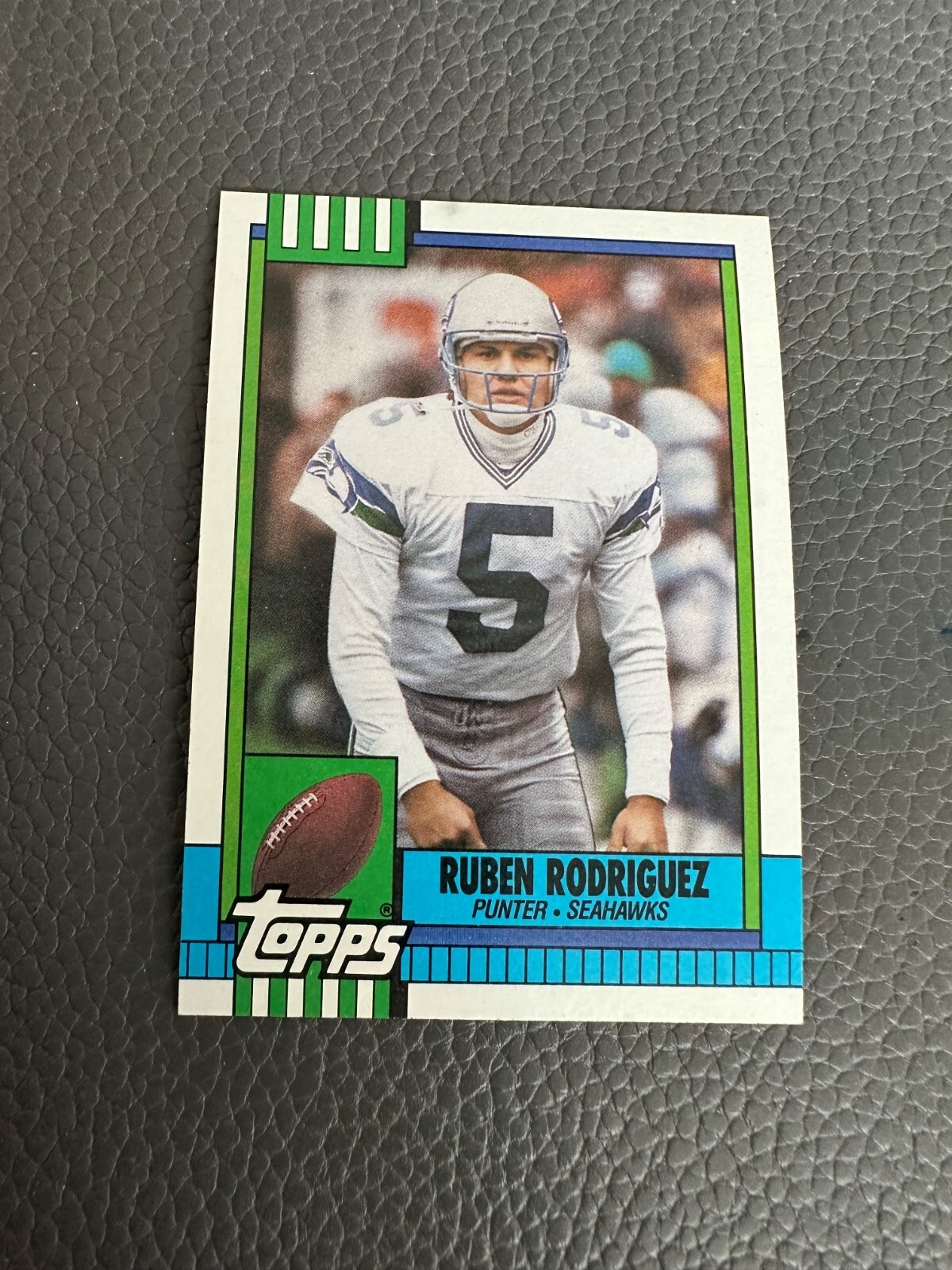 1990 Topps Football #346 Ruben Rodriquez - Seahawks Punter