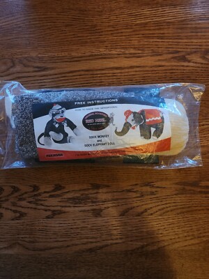 Vintage Original Rockford Red Heel Sock Monkey and Elephant Doll Making Kit 2 Pr