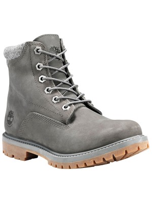 

TIMBERLAND Женские серые непромокаемые ботильоны Waterville с круглым носком на блочном каблуке, Серый, TB0A23JV033