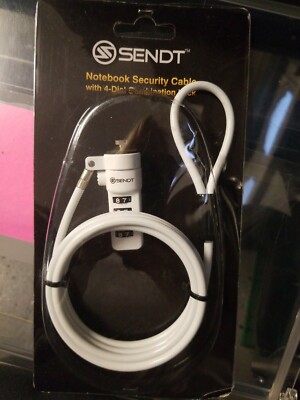 Sendt Notebook Laptop Security Cable 4 Dial Combination 