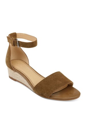 

SPLENDID Женские коричневые кожаные эспадрильи Comfort Aria на танкетке с круглым носком, Коричневый, LL2028