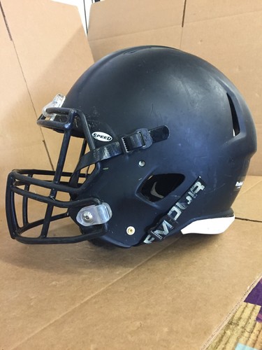 USED RIDDELL SPEED FOOTBALL HELMET - LARGE - FLAT BLACK