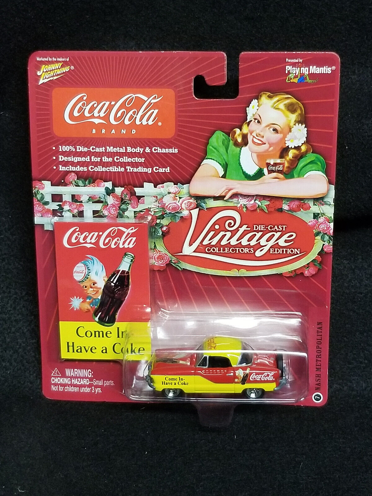 Johnny Lightning Coca Cola Vintage Nash Metropolitan Die Johnny Lightning Coca Cola Vintage Nash Metropolitan Die