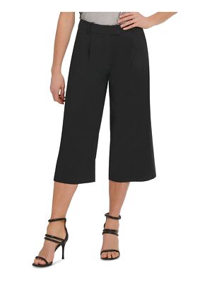 Женские укороченные брюки DKNY с плиссированными карманами спереди на молнии, которые можно носить на работу