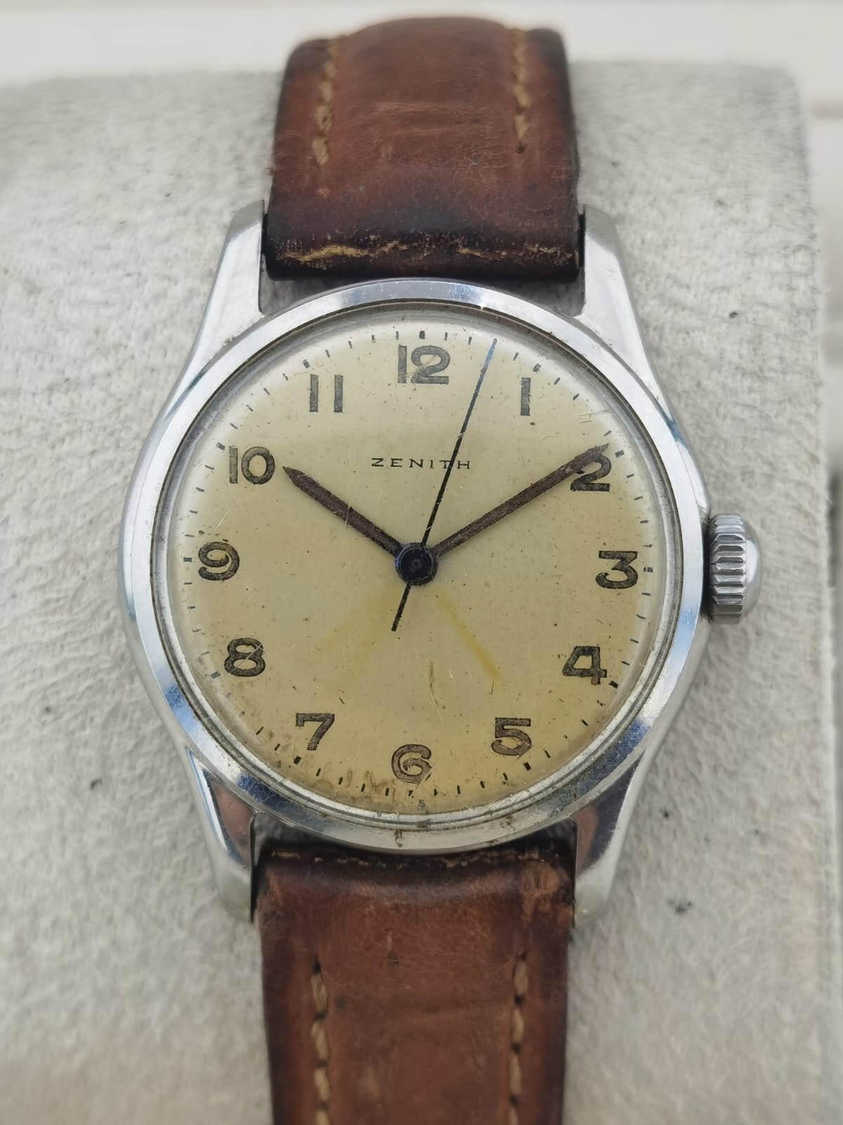 お買い得モデル ´40 ZENITH SWISS 真鍮・ガラス 順調稼働美 目覚